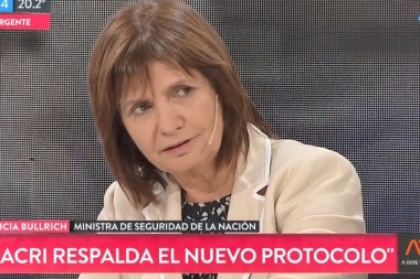 Patricia Bullrich aseguró que el protocolo de armas tiene el respaldo de Macri