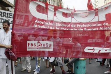 Médicos bonaerenses anuncian un paro en reclamo de la apertura de paritarias