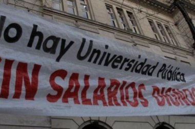 Los docentes universitarios iniciaron hoy un paro de 48 horas