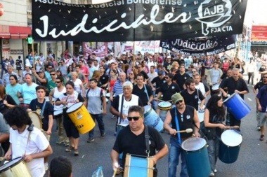 Los judiciales bonaerenses realizan un nuevo paro