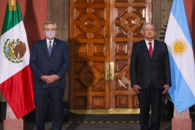 Fernández se reunió con el presidente de México, Manuel López Obrador