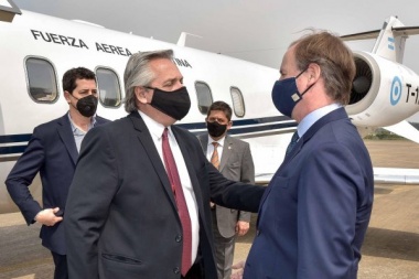 Fernández se reunió con el gobernador Bordet en Paraná