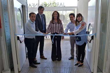 Vidal inauguró el nuevo edificio de un jardín de infantes en Campana