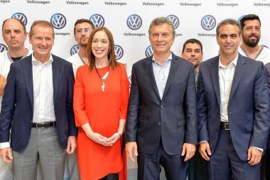 Macri y Vidal encabezaron el acto de anuncio de inversiones de Volkswagen