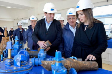 Vidal visitó una planta potabilizadora en Ensenada