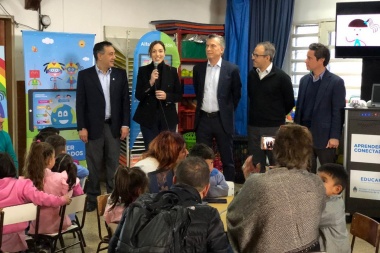 Macri y Vidal se mostraron juntos para lanzar el programa Aprender Conectados