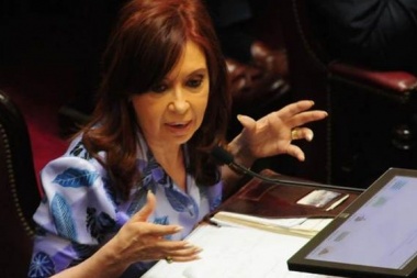 Cristina Kirchner cruzó a Bonadio desde su banca en el Senado