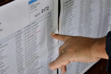 Ya se puede consultar el padrón electoral provisorio