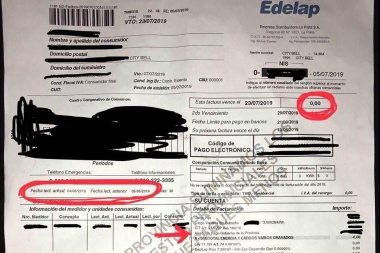 Comenzaron a llegar las facturas de luz con valor cero
