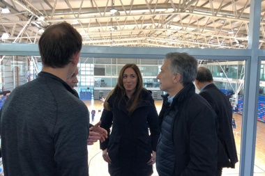 Macri y Vidal visitaron un centro de entrenamiento de alto rendimiento en Bahía Blanca