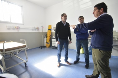 Garro visitó las obras del renovado Hospital ‘Elina de la Serna’