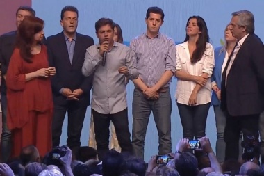 Con críticas a Vidal, Axel Kicillof festejó su triunfo