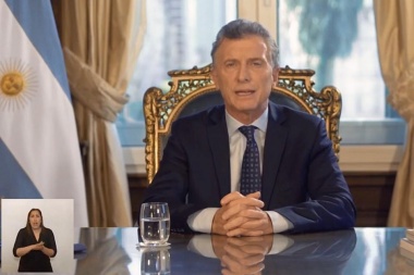 Utilizando la cadena nacional, Macri brindó su informe de gestión