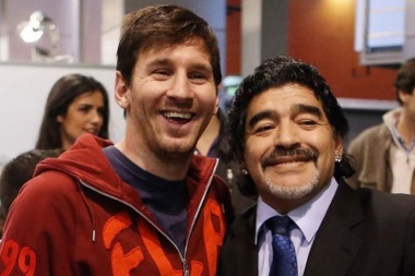 Lionel Messi despidió a Maradona