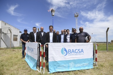La Provincia inauguró la red de gas para Guaminí y Laguna Alsina