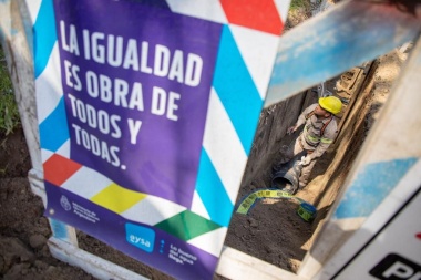 Galmarini, Sujarchuk y Carlos Ramil recorrieron una importante obra de agua potable en Escobar