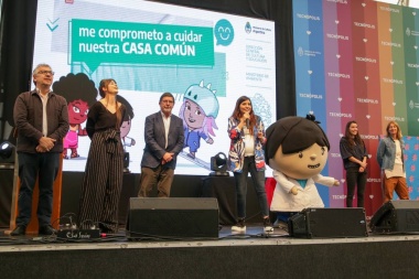 Daniela Vilar y Alberto Sileoni celebraron el Día de la Conciencia Ambiental junto a 1500 niños y niñas