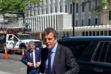 Massa participa de la Asamblea del FMI y el Banco Mundial
