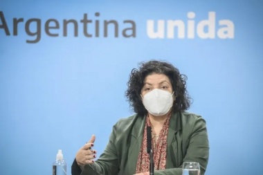 Vizzotti llevó "tranquilidad a la población" y recomendó el uso del barbijo