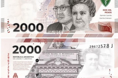 Ya está en circulación el billete de 2000 pesos