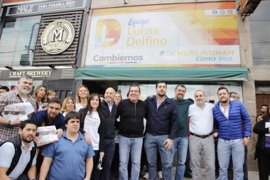 Delfino recorrió Hurlingham con Guillermo Montenegro y Nicolás Ducoté