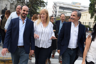 Stolbizer visitó La Plata junto a Arteaga y a Crespo