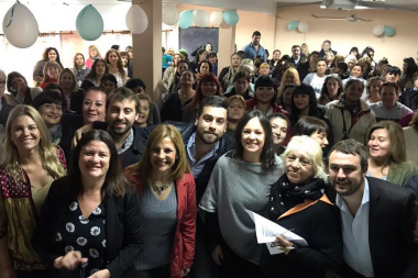 Delfino y Stanley se reunieron con emprendedoras de Hurlingham