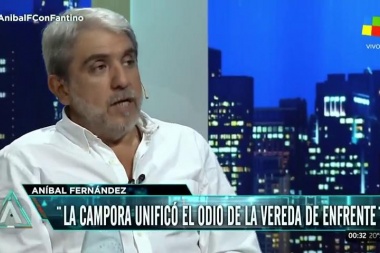 Aníbal Fernández volvió a criticar a  Máximo Kirchner y a La Cámpora