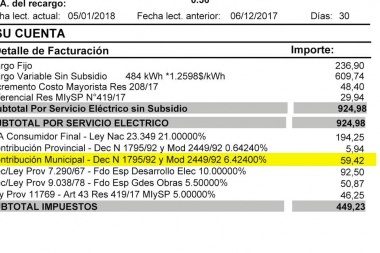 Ya no podrán cobrar tasas ni adicionales en las facturas de luz