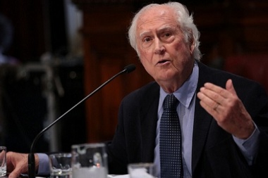 Pino Solanas adelanta su voto a favor en el Senado