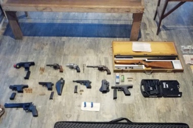 César Melazo tenía un arsenal en su casa