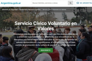 Abrieron la inscripción para el Servicio Cívico Voluntario para jóvenes