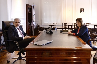 Bullrich se volvió a reunir con Aníbal Fernández y reiteró que "Argentina necesita orden"
