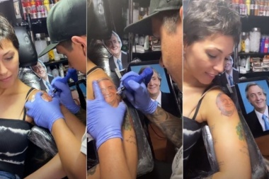 La intendenta electa de Quilmes se tatuó a Néstor Kirchner en el brazo