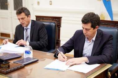 Wado de Pedro y Massa firmaron convenio para identificación digital de diputados en sesiones virtuales