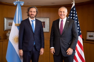 Cafiero destacó el "acompañamiento" de los Estados Unidos en el marco del acuerdo con el FMI