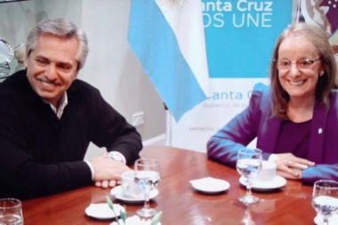 Tras el anuncio, Alberto Fernández se reunió con Alicia Kirchner