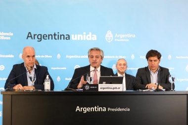 El Presidente anunció la extensión del aislamiento en el AMBA y la fase 4 para el resto del país