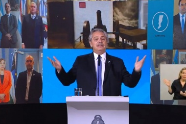Alberto Fernández celebró el día de la Independencia en un acto virtual