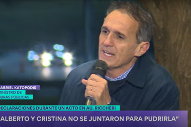 Katopodis dijo que Alberto Fernández y Cristina Kirchner "no se juntaron para pudrirla"