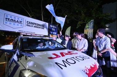 Kicillof participó de la largada promocional del Rally en General Madariaga