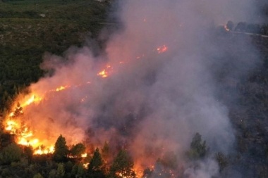 Persisten los incendios forestales en Chubut y Río Negro