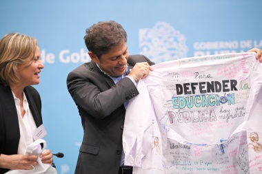 Kicillof anunció un proyecto para establecer la obligatoriedad de la educación desde los tres años