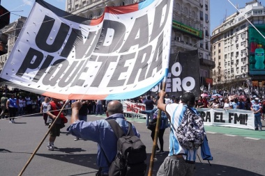 Unidad Piquetera marcha a Desarrollo Social