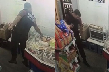 Separaron de la fuerza al Policía de la Ciudad que robó en un supermercado chino