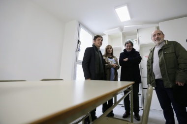 Kicillof inauguró un nuevo edificio del programa Escuelas a la Obra