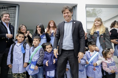 Axel Kicillof inauguró el Jardín de Infantes número 100 de su gestión