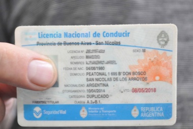 La Dirección de Seguridad Vial prorrogó por un año el vencimiento de licencias