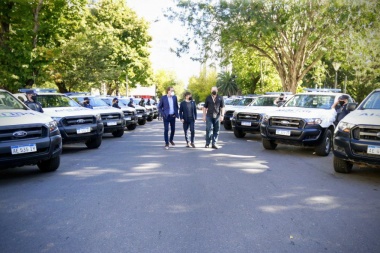 La Plata recibió 60 patrulleros para las fuerzas de seguridad