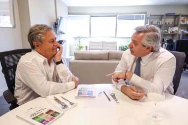 Alberto Fernández se reunió con el ex presidente Eduardo Duhalde